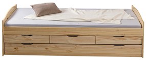 Inter Link Funkčná posteľ s 3 zásuvkami (Marinella – prírodná)  (100161881)