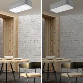 Stropné svietidlo SIRJA SQUARE 2xE27/15W/230V šedá