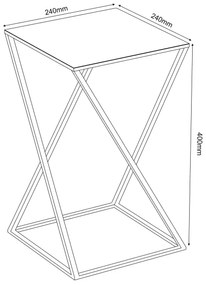 Stojan na kvety 40x24 cm čierna