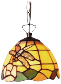 Závesná lampa Tiffany Ø15 DRAGONFLY