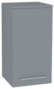 Mereo, Mereo Bino kúpeľňová skrinka horná 63 cm, ľavá, Multidecor, Monumentálna sivá, MER-CN695MSO1