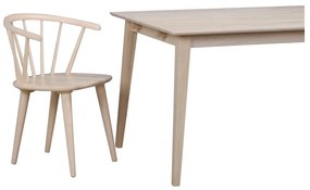 Matne lakovaný dubový jedálenský stôl Rowico Mimi, 180 x 90 cm