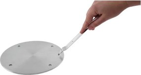Podložka na indukciu nerez s odnímateľnou rukoväťou pr. 20 cm