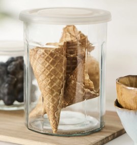 Ib Laursen Sklenená dóza s viečkom Transparent 1,5 l