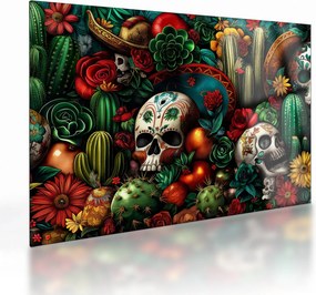 Sklenený obraz - Mexický koncept (70x50 cm)