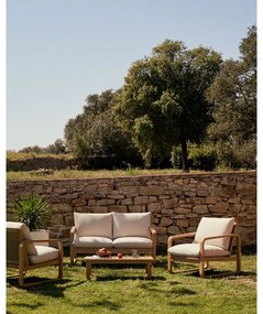 Konferenčný stolík z eukalyptového dreva v prírodnej farbe 60x100 cm Sacaleta – Kave Home