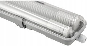 BERGE Hermetické svietidlo 120cm + 2x LED trubica neutrálna biela