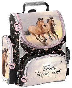 Aktovka do školy pre dievčatá – 3-dielny set - Lovely Horses