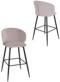 Barová stolička Ganta Black béžová