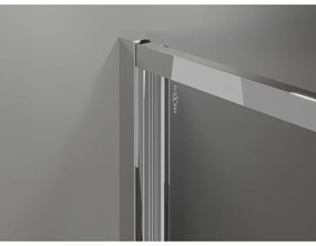 Mexen Exo, sprchovací kút so skladacími dverami 70 x 80 cm, 6mm číre sklo, chrómový profil, 816-070-080-01-00