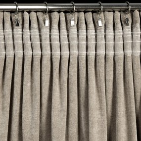 ZÁVES NA PÁSKE NILO 140X270 CM TMAVOBÉŽOVÁ