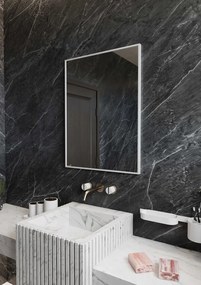 Sapho Sapho, NOTION SLIM zrkadlo v ráme, 60x80cm, biela matná, NT860W