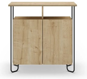 Skrinka v dekore duba v prírodnej farbe 80x80 cm Dilly – Marckeric