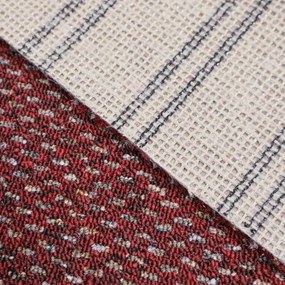 Timzo, Metrážny koberec Rubin 2159 red, na mieru, šíře 4m, červená, ab (mriežka), chodba / predsieň