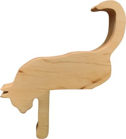 AMADEA Drevená dekorácia mačka ležiaca, masívne drevo, 17,5x15x2,5