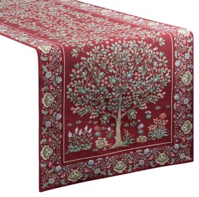 EUROFIRANY GOBELÍNOVÝ BEHÚŇ NA STÔL FESTIVE VERDE1 45X140 CM VZOROVANÝ
