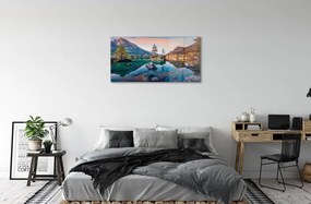 Sklenený obraz Nemecko Alpy jeseň Horské jazero 120x60 cm