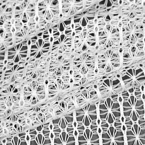 ZÁVES NA KRÚŽKOCH LARA 140X250 CM BIELA