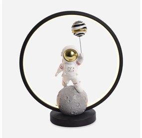 Zuma Line EX04F307U-1 - LED Stolná lampa ASTRONAUT LED/4W/5V čierna
