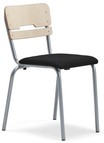 Školská stolička SCIENTIA, široké sedadlo, V 460 mm, breza