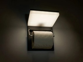 BERGE LED držiak na toaletný papier s USB 5W - neutrálna biela