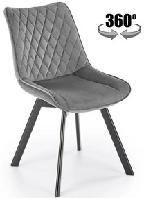 Stolička K520 sivá