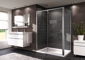 Hüppe Next Easy Entry bočné zástena k sprchovacím dverám 90 cm 145404.069.322 SIKONEXTSTENA90