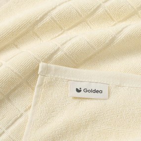 Goldea kúpeľňová froté predložka mozaika – smotanová 50 x 70 cm