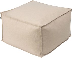 Záhradný puf farba produktu béžová látka vonkajšie, zapletaná