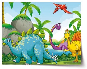 Sablio Plagát Dinosauri 3 - 60x40 cm