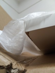 AKCIA Biely jedálenský stôl RAMOD 100x60 cm II. akosť