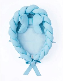 Pletené hniezdočko pre bábätko Velvet Belisima blue