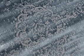 Moderný koberec DE LUXE 2083 ornament vintage - Štrukturálny sivá Veľkosť: 200x290 cm