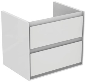 Kúpeľňová skrinka pod umývadlo Ideal Standard Connect Air 60x44x51,7 cm v kombinácii biela lesk / biela mat E0818B2