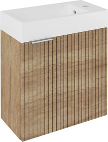 Sapho Sapho, LATUS IV STRIP umývadlová skrinka 49,5x50x25cm, dub alabama, LT410-2322