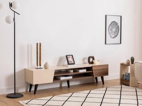 TV stolík/skrinka Pitudu (orech + béžová) . Vlastná spoľahlivá doprava až k Vám domov. 1095423