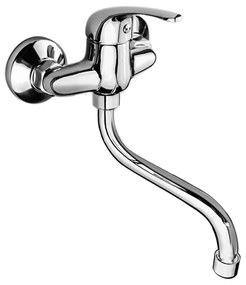 Mereo Mereo, Drezová nástenná batéria, Lila, s ramienkom rúrkovým pr. 18 mm - 200 mm, chróm, MER-CBEE301A01