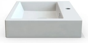 Sapho - Umývadlo na dosku ORINOKO 50x42 cm mramor/biela