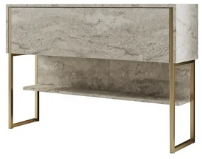Komoda Luxe Travertine and Gold