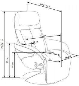 Polohovacie kreslo Optima 2