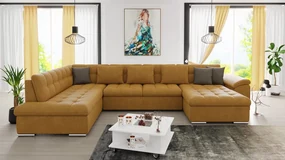 Rohová sedacia súprava Tony Bis, Dostupné poťahy: Zetta 296 + Zetta 296 + Zetta 294, Strana: Pravá - U