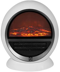 InternetovaZahrada Ventilátorový ohrievač - krb 1500 W - biely