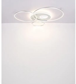 Globo 48466-70A - stmievateľné LED stropné svietidlo INVERTINA LED/70W/230V strieborné + diaľkové ovládanie