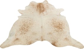 Bielo-hnedý koberec z hovädzej kože Cowhide salt pepper - 200*0,5*240cm/3-4m²