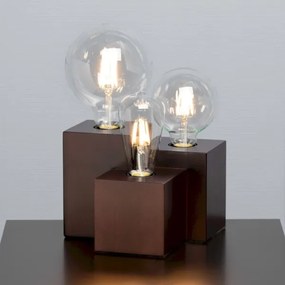 Spot-Light 2276376 - Stolná lampa VINCENT 3xE27/15W/230V