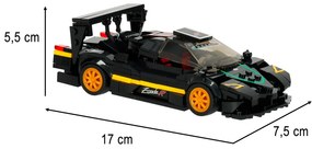 KIK Rastar Stavebnica Pagani Zonda R 1:28, 387 dielov