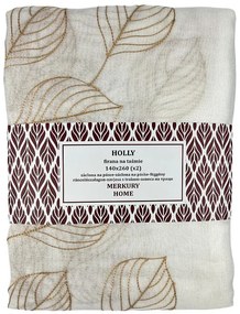 Záclona na páske Holly polyester béžová 140x260 Merkury Home II/22