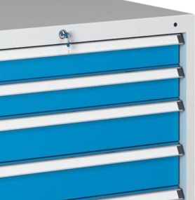 Dielenská zásuvková skriňa na náradie G345, 6 zásuviek, 723 x 580 x 800 mm