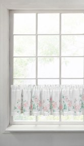 Kuchynská etamínová záclona s čipkou RUŽA Rozmer záclonky: 30x150cm
