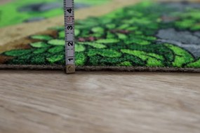 Vopi, Detský metrážny koberec Dino - neúčtujeme odrezky z role, na mieru, šíře 1,33m,1m,2m,3m,4m,na mieru, neúčtujeme odrezky, viacfarebná, filc, detská izba
